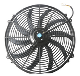 16" Universal Slim Fan Push/Pull Electric Radiator Cooling 12V w/ Mount Kit